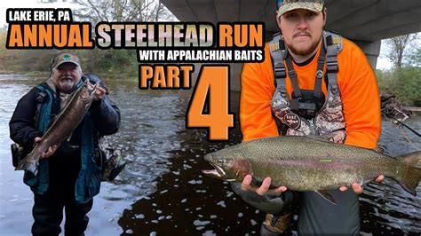 Fishing The STEELHEAD TROUT RUN PART 4 With Appalachian Baits Lake Erie