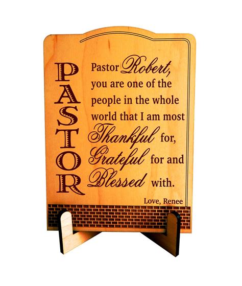 Gifts for Pastor Appreciation Gift Personalized Birthday Plaque Fathers ...