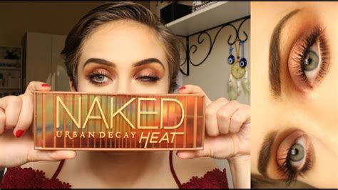 Warm Toned Halo Eye Makeup Tutorial Ft Naked Heat Palette YouTube