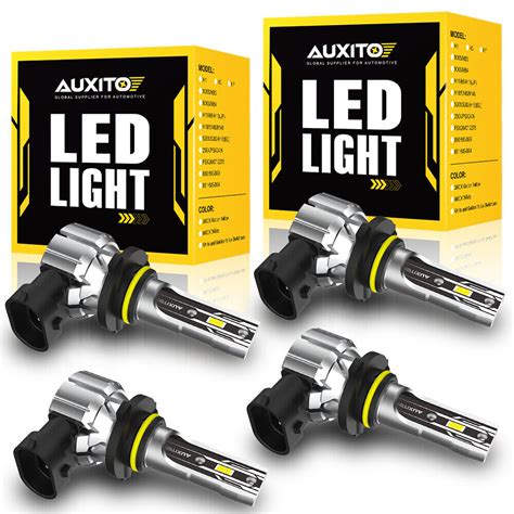 AUXITO 9005 9006 Combo LED Headlight High Low Beam Bulbs 60W 6500K