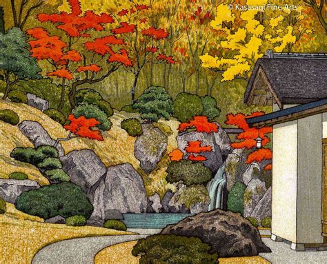 Toshi Yoshida Woodblock Print Autumn In Hakone Musuem Kasasagi Fine Arts