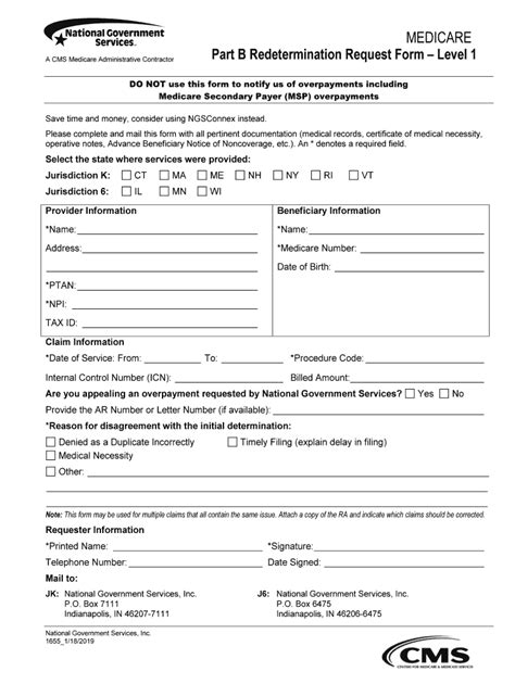 Fillable Online Part B Redetermination Request Form Level Fax Email