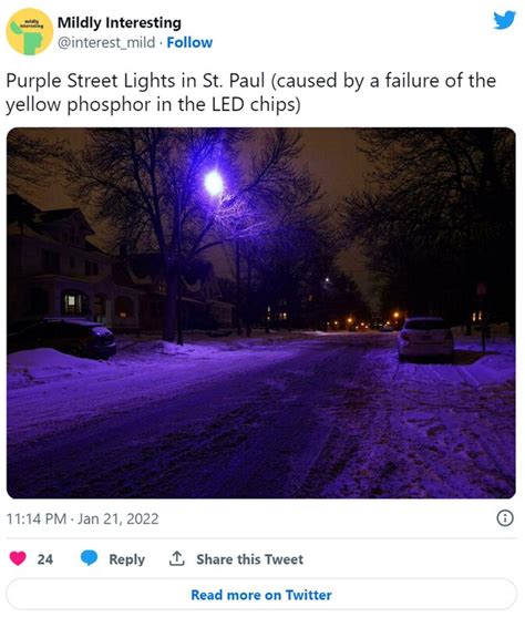 The Led Streetlights In Vancouver Are Turning Purple