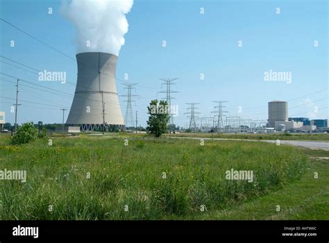 The Davis Besse Electrical Nuclear Power Plant At Oak Harbor Ohio Near Port Clinton Serving