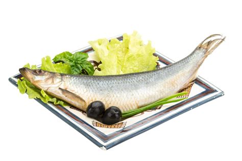 Salted Herring on white 12904136 Stock Photo at Vecteezy