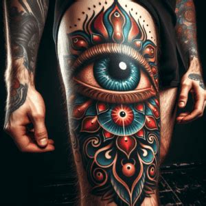 Tatuaje Ojo Turco En La Pierna Significado Y Dise O Ai Tatuajes