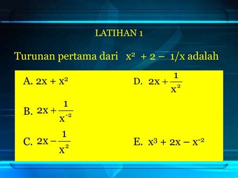 Turunan Aljabar Ppt