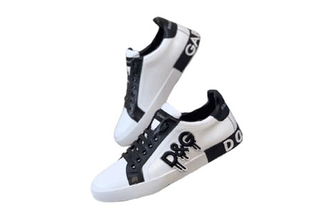 דולצ ה וגבאנה D G Shoes White Black MALLSHOES קניון המותגים