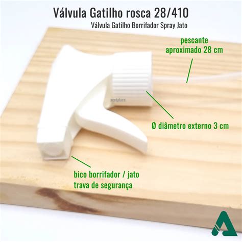 Válvula Gatilho Trigger Branca R28 410 Válvula Spray Borrifador