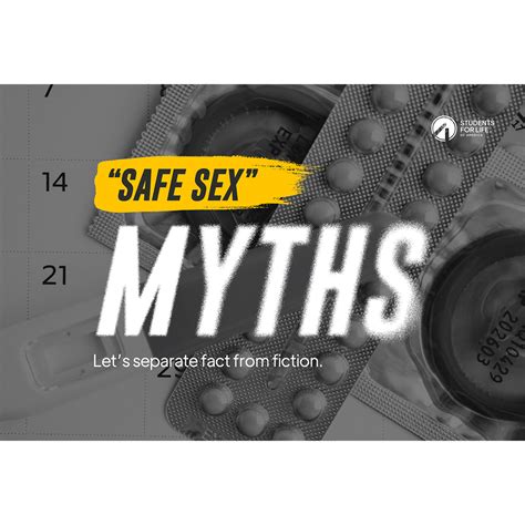 Safe Sex Myths Info Card Pro Life Generation