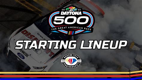 Printable 2023 Daytona 500 Starting Lineup