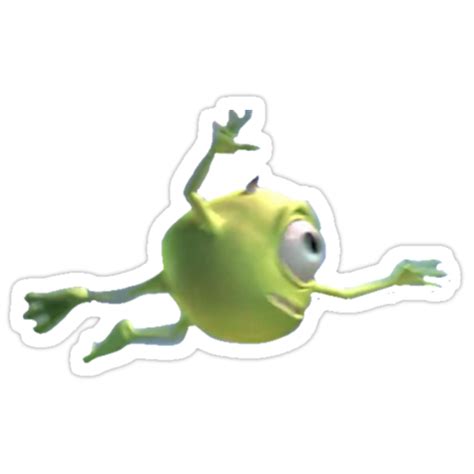 Flying Mike Wazowski Stickers By Brenda Lee Redbubble