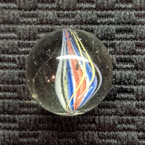 13 16 Half Naked Ribbon Swirl Old Rare Marbles