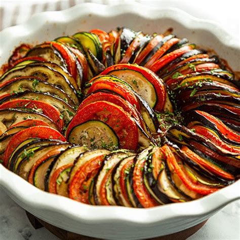 layered homemade ratatouille