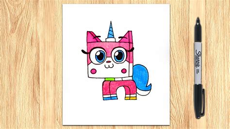 How to draw Unikitty Step by step easy for beginners - YouTube