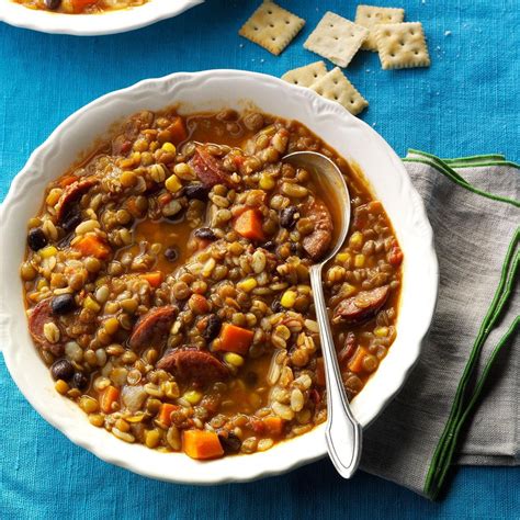 Southwest Barley Lentil Soup Recipe Taste Of Home