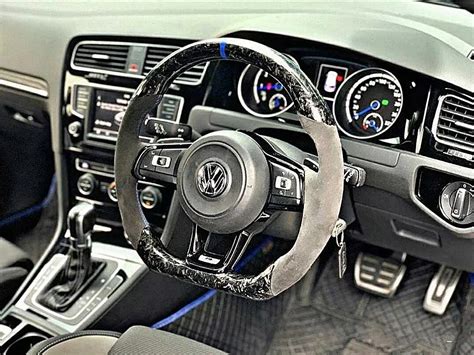 Carbon Fiber Steering Wheel For FIT VW Golf 7/GTI Golf R MK7 Passat ...