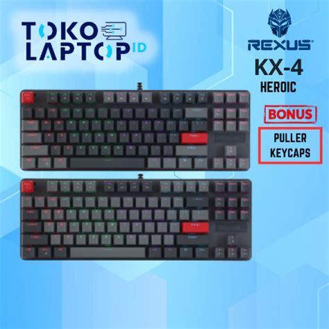 Promo Rexus Kx Kx Heroic Tkl Mechanical Gaming Keyboard Grey