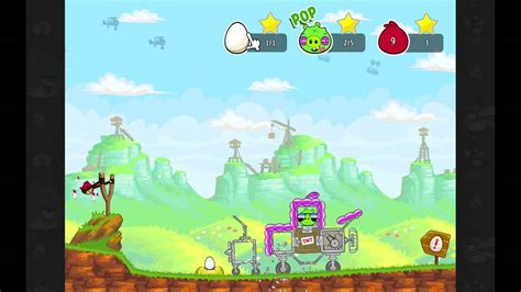 Angry Birds Red S Mighty Feathers Egg Defender Level Three Stars