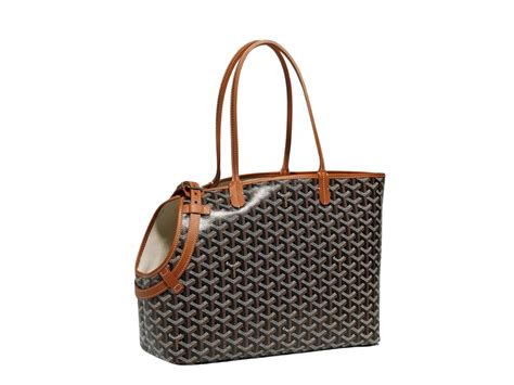 Sasom Goyard Chien Gris Bag In Goyardine Calfskin With