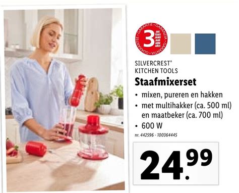 Silvercrest Kitchen Tools Staafmixerset Promotie Bij Lidl