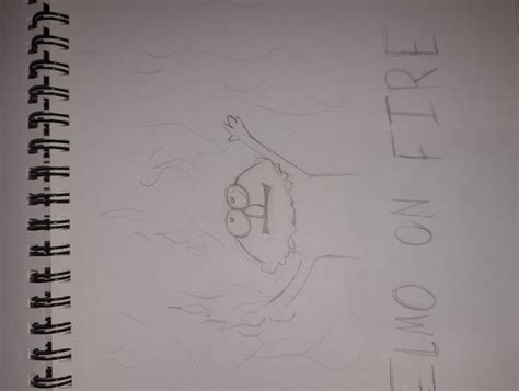 Elmo on fire by KtlynBaker on DeviantArt