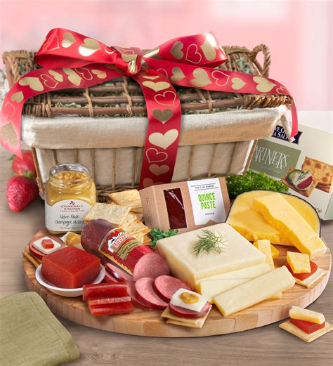 Valentine Meat And Cheese T Basket