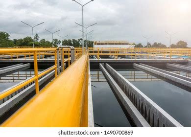 Sedimentation Tank Conventional Water Treatment Plant Stock Photo ...