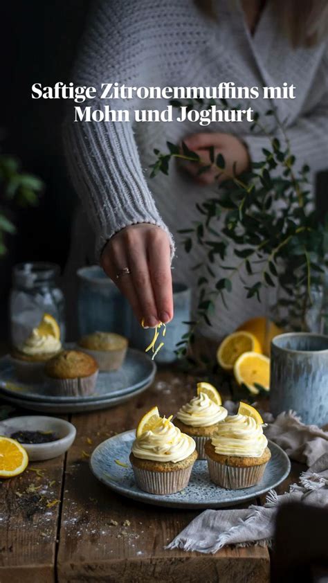 Saftige Zitronenmuffins Mit Mohn Und Joghurt Du Suchst Ein Einfaches