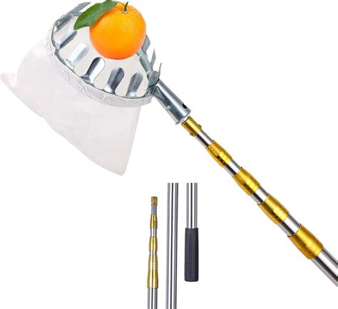 Fruit Picker With 6m196ft Telescoping Pole And Fruit