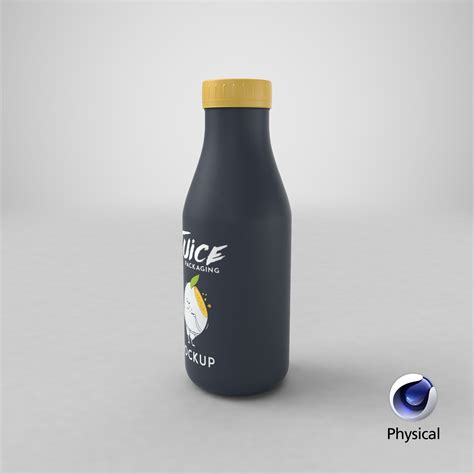 Botella De Jugo 4 Modelo 3D 39 Fbx Obj Blend C4d Unitypackage