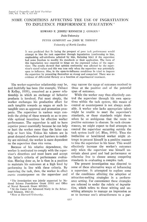 (PDF) Some conditions affecting the use of ingratiation to influence ...