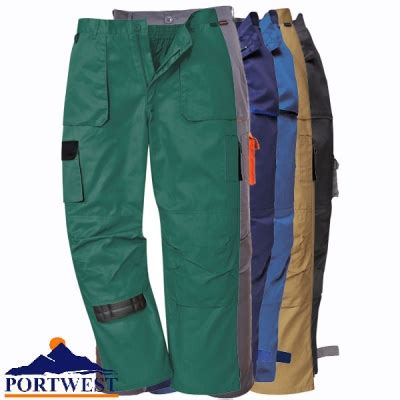 Portwest Texo Contrast Work Trousers Tx