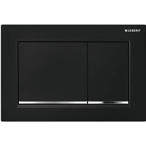 Geberit Sigma 60 Dual Flush Plate Black Glass Geberit DE