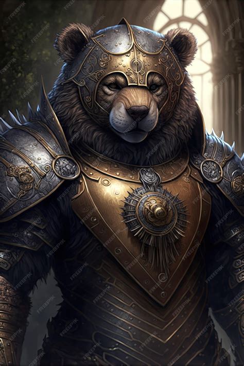 Premium Photo Armored Bear