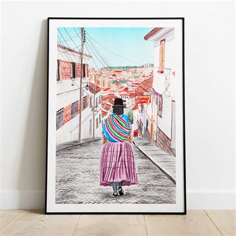 Sucre Print Bolivia Wall Art Bolivia Art Print Sucre - Etsy