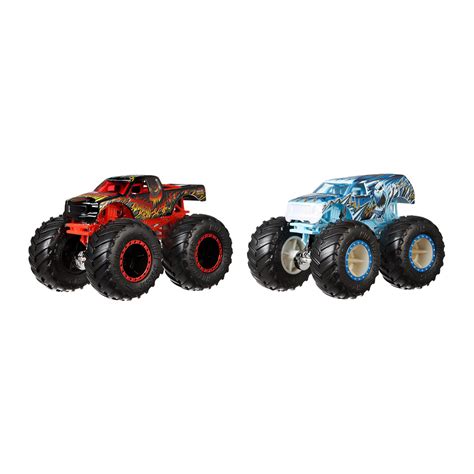 Набір машинок Hot Wheels Monster trucks Червона і блакитна FYJ FYJ купити в Києві Україні