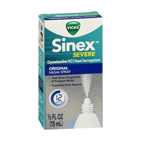 Vicks Sinex Severe Nasal Spray Original Sinus Decongestant For Fast Re Harvestrolley