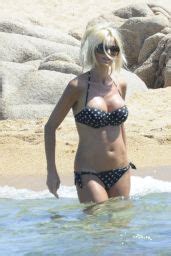 Victoria Silvstedt Bikini Candids Beach In Sardinia Celebmafia