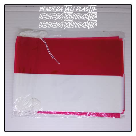 Jual Bendera Tali Plastik Merah Putih Meter Shopee Indonesia