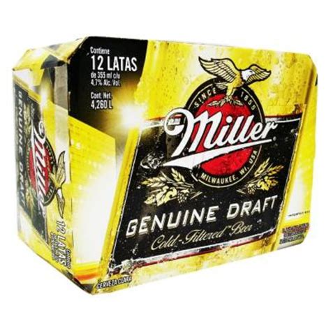 Cerveza Clara Miller Latas De Ml C U Walmart