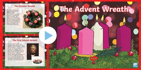 KS2 Advent Wreath Information PowerPoint (teacher made)