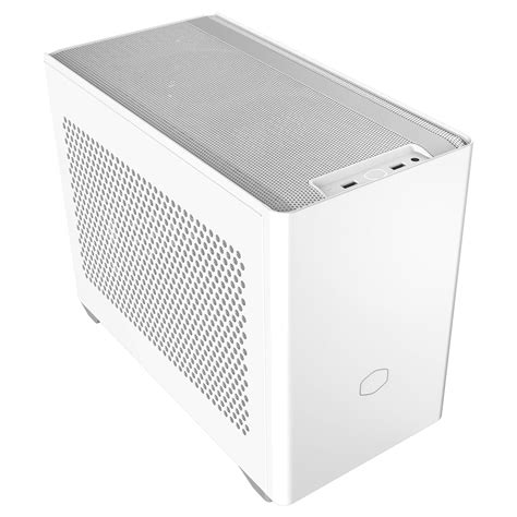 Cooler Master NR200 White SFF Small Form Factor Mini-ITX Case with Vented Panel, Triple-slot GPU ...