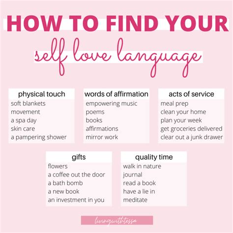 Self Love Language 5 Powerful Ways To Love Yourself More