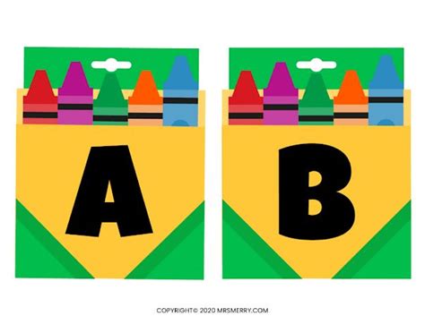 Crayons Printable Template Banner Google Drive School Banner