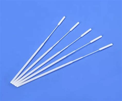 Sterile Nylon Flocked Nasal Nasopharyngeal Swab With Flocking Tip