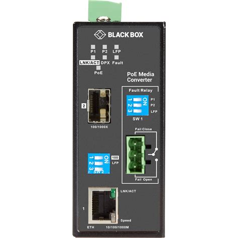 Black Box Lgc A Gigabit Ethernet Industrial Poe Media