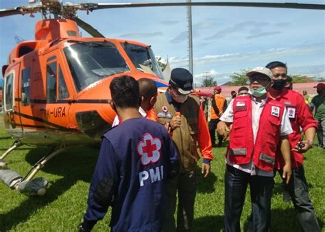 Helikopter Percepat Penyaluran Logistik Kebencanaan BPBD Sumbar Ke