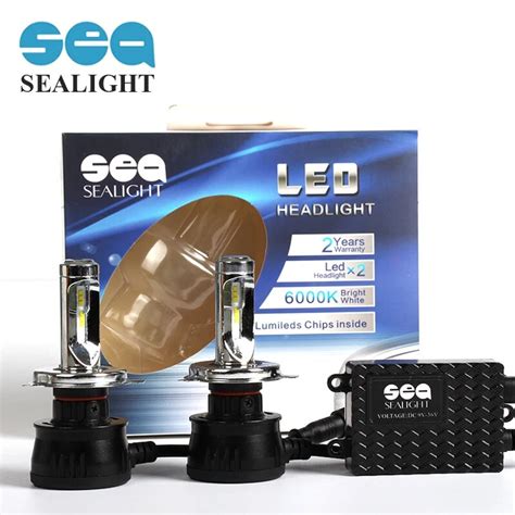 SEALIGHT Car Styling 90 W 12000LM H4 Led Headlight Hi Lo Led Faro Del