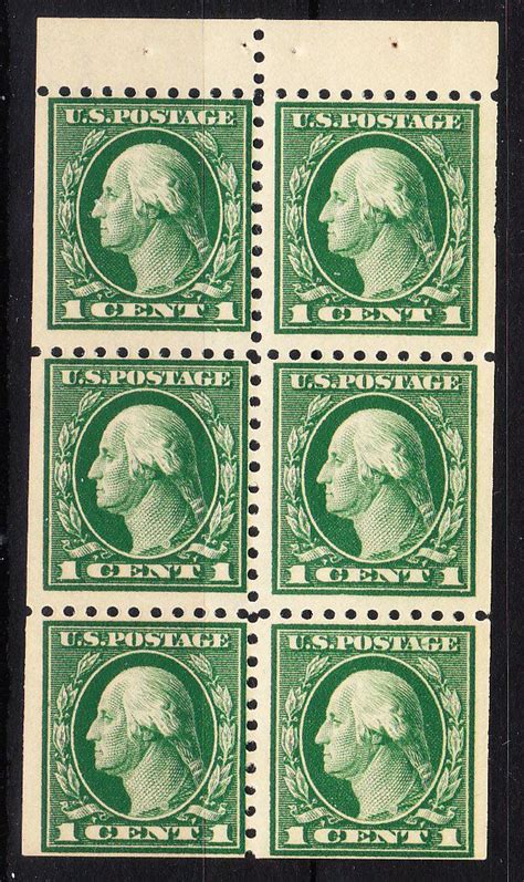 MOstamps US Scott 424d Mint OG NH Booklet Pane Lot HS F704